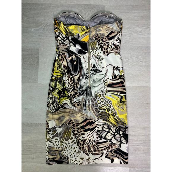 Leifsdottir Silk Strapless Dress Panther Play Size 4 Sexy Halloween Party - Picture 14 of 16